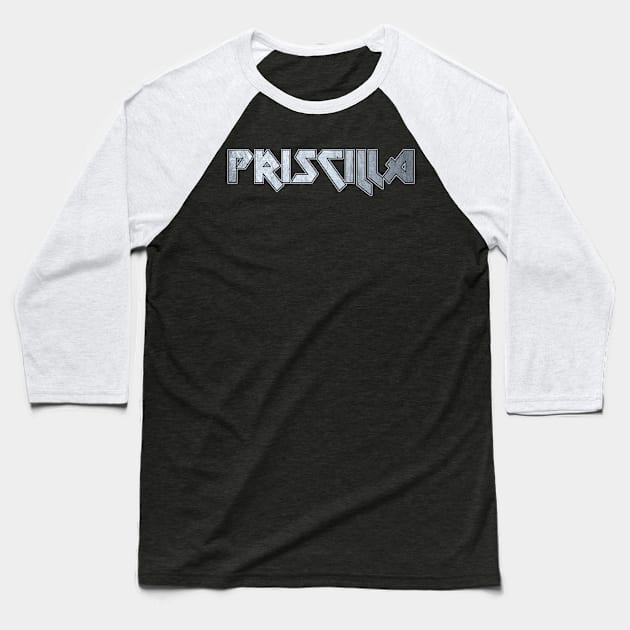 Heavy metal Priscilla Baseball T-Shirt by KubikoBakhar